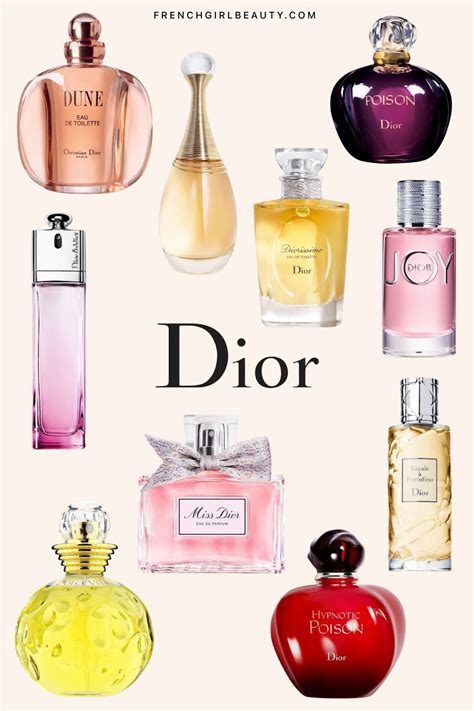 dior scents for women|christian dior fragrances list.